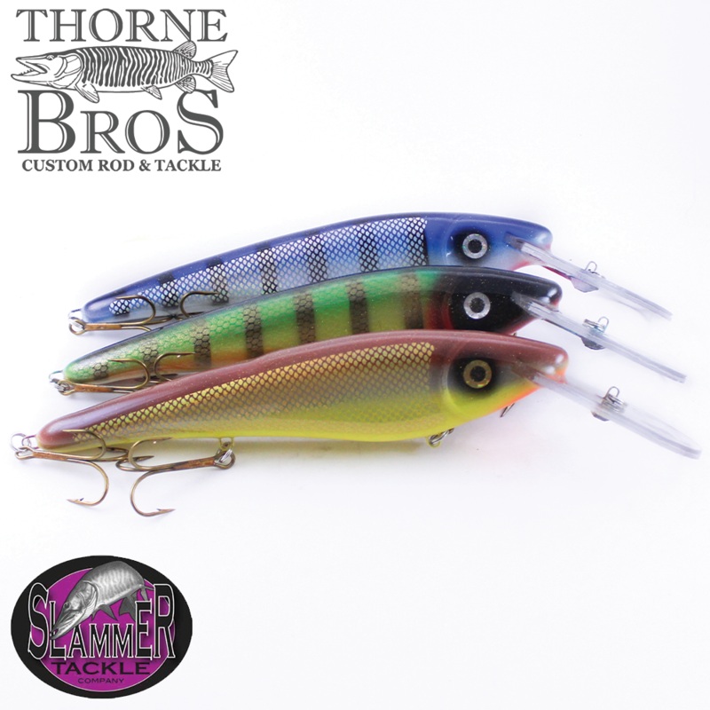 Slammer 10 Deep Shad|TB Charged Cisco|TB Cisco|TB Holo Hot Mustard|TB Holo Mother Of Pearl|Firetiger|Golden Shiner|Minnesota Cisco|Perch|Shiner|Sucker|Walleye