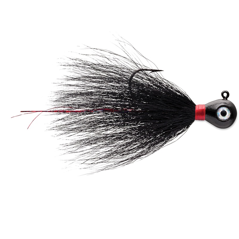 VMC Bucktail Jigs (2pk)|1/16 oz.|1/2 oz.|1/32 oz.|1/4 oz.|1/8 oz.|3/8 oz.|Black|Chartreuse White|Fathead|Firetiger|Green UV|Orange UV|Pink UV|Purple Albino|Shad|White