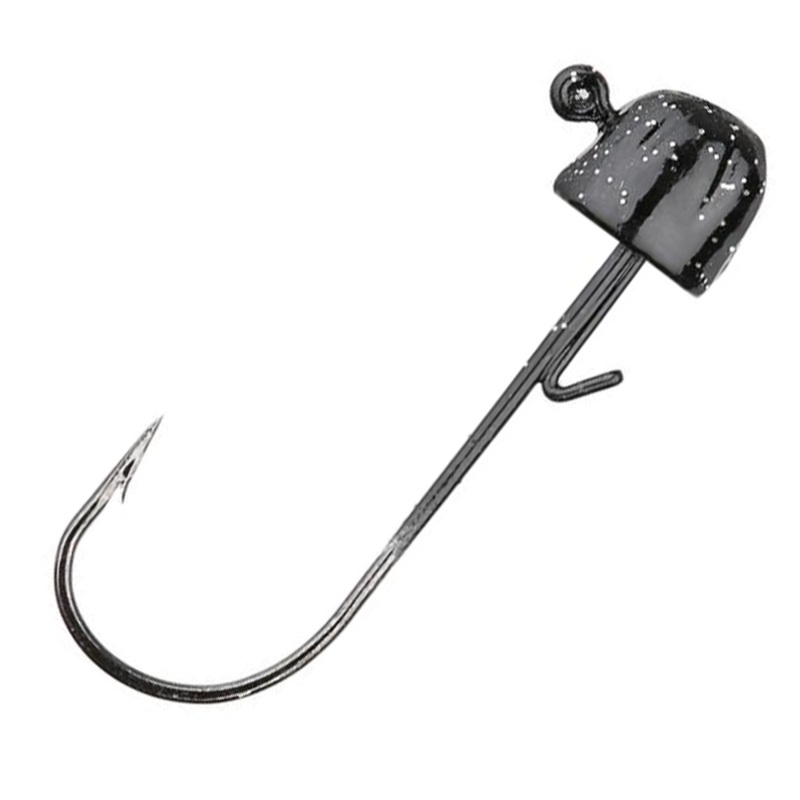 VMC Finesse Half Moon Jigs|1/8 oz.|3/16 oz.|3/32 oz.|Black