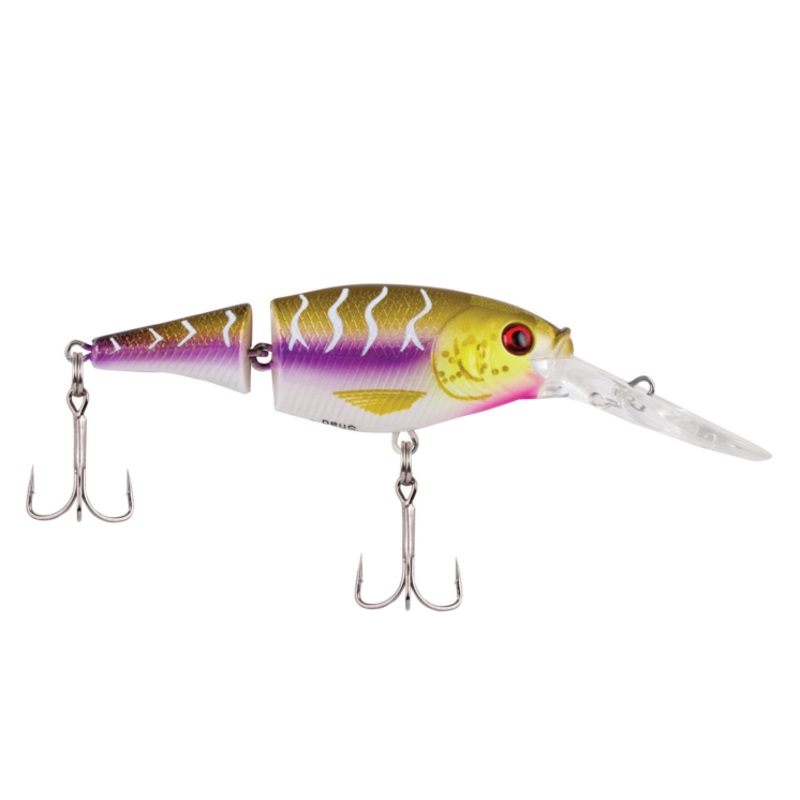 Berkley Jointed Flicker Shad|Flicker 5|Flicker 7|Purple Tiger|Black Silver|Firetiger|Fool’s Gold|Kingfisher|Red Tiger|Sunset Perch|Firetail Anti-Freeze|HD Yellow Perch