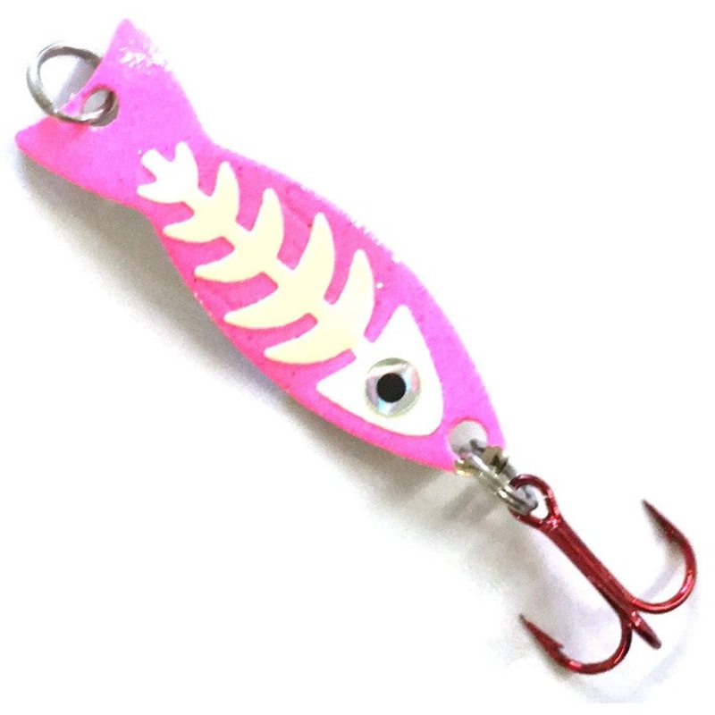 JB Lures Ghost Spoon|1/8 oz.|Glow Blue|Glow Chartreuse|Glow Gold|Glow Green|Glow Orange|Glow Pink|Glow Purple|Glow Red