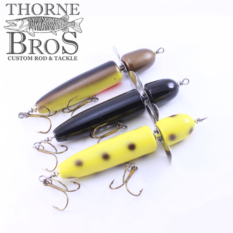 Musky Madness Globester|Yellow-Gold Dots|Black-Orange-Yellow|Orange Head-Black|Black|Loon|Duckling