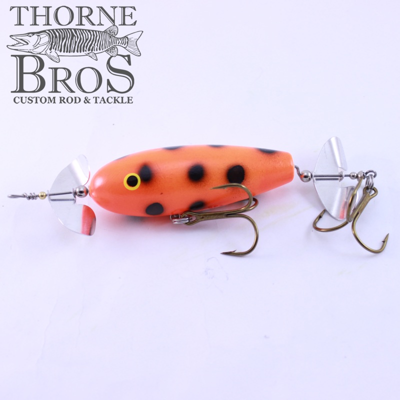 Musky Madness Trophy Topper|Orange Black Dot/Silver Blade|Black/Orange Blade|Black/Silver Blade|Brown Yellow/Orange Blade|Black Orange Yellow/Silver Blade|Loon/Silver Blade|Wiscony Fire Perch/ Silver Blade|Bandit/Chatreuse Blade