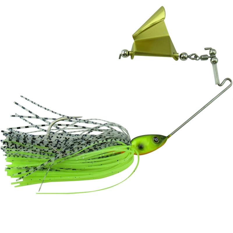 Jackall Gargle Buzzbait|3/8 oz.|Black Back Chartreuse|Chartreuse Back Pearl|Chartreuse Tail Gill|Hasu Silver|Killer White|Midnight Black