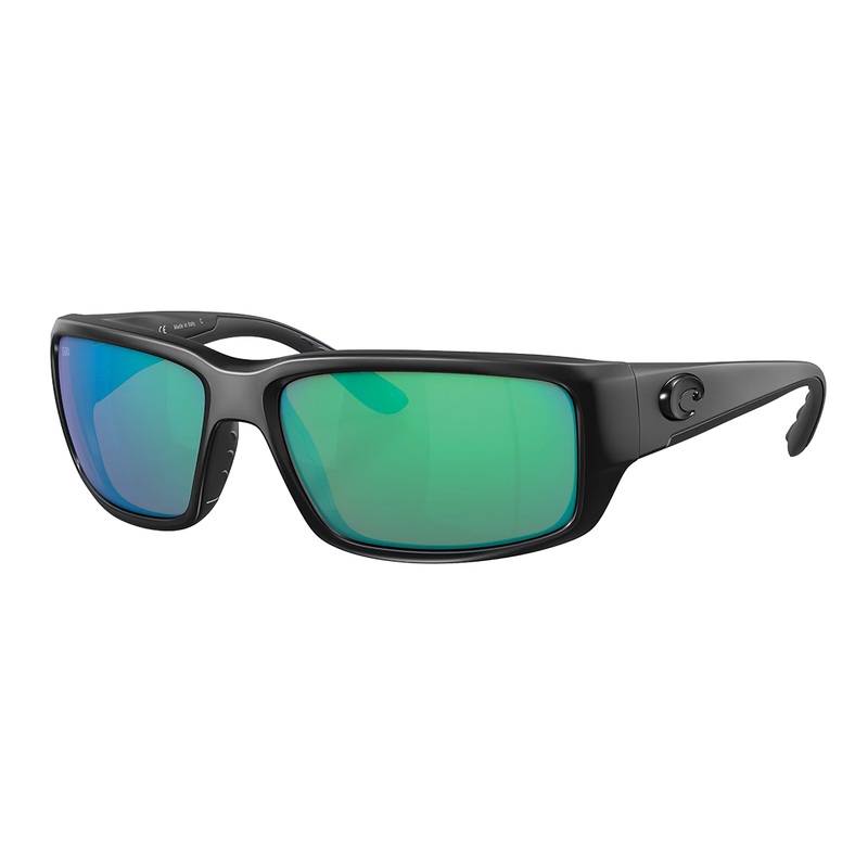 Costa Del Mar – Fantail|Glass Lens (580G)|Polycarbonate Lens (580P)|Blackout Frame/Green Mirror Lens|Matte Black Frame/Green Mirror Lens