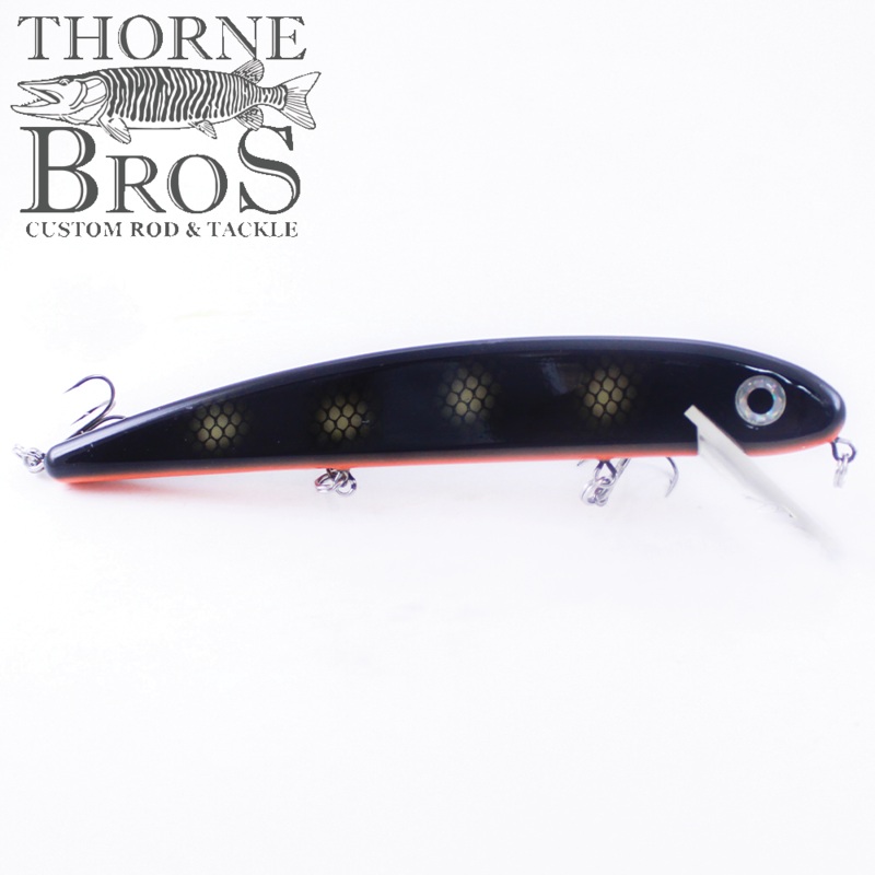 Inhaler Flatside Crankbait|8″|10″|14″|Black Perch|Bluegill|Crappie|Firetiger|Glitter Perch|Northern Pike|Perch|Silver Scale