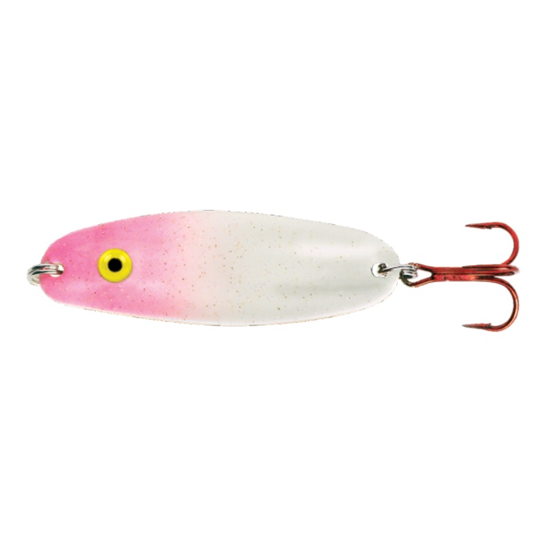 Lindy Rattl’n Quiver Spoon|1/16oz.|1/8oz.|Pink Glow|Chartreuse Glow|Blue Glow|Glow Chrome|Chrome|Gold|Perch Gold|Red Chrome