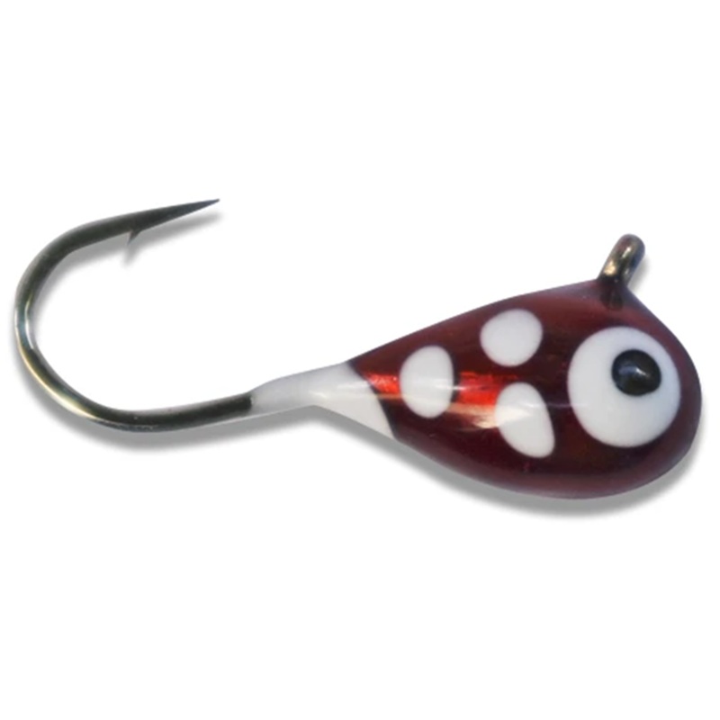 Kenders Tungsten Jigs 4mm XL|4mm Size |10 (XL Hook)|Maroon Red Ladybug – TK113410|Crappie Provoke Glow – TK124410|Orange Stripe Glow – TK101410|Dolphin Glow – TK102410|Orange/Yellow Black Stripe – TK104410|Pink Pearl Glow – TK107410|Orange/Green Stripe –