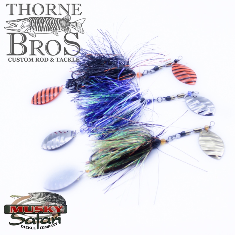 Musky Safari Jackhammer|Black|Black/Gold|Black/Copper|Black Cranberry|Black/Chartreuse|Black/Orange|Blue Cisco|Black/Silver|Black/Green|Walleye