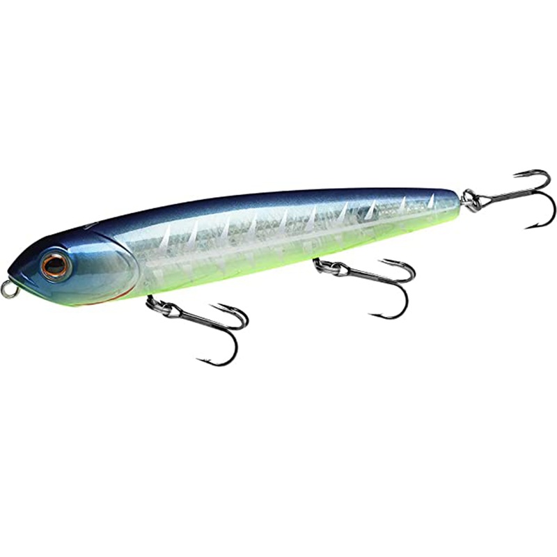 Teckel Kicknocker Pup|4″ – (1/2oz.)|Pro Blue Shore|Chartreuse Shiner|Bluegill|Threadfin Shad|Clear Ice|Lime Ice|Black Shore|Bone|Chrome