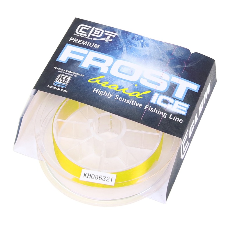 Clam CPT Frost Braid|4lb|6lb|8lb|10lb|15lb|50 Yards|Smoke|High-Vis Yellow