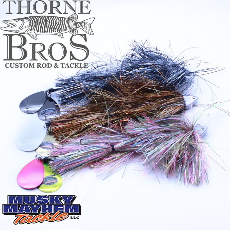 Musky Mayhem Grenade|TB Custom Atomic Flame|TB Custom Black Orange|TB Custom Blue Crappie|TB Custom Lemon Tail|Black Nickel|Sucker|Crappie|Pink Cisco|Ghost|Sapphire