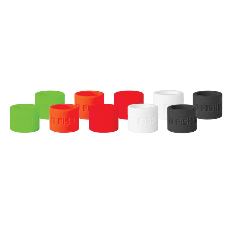13 Fishing Reel Anchor Wrap|Fire Red|Green|White Ice|Black Ice|Neon Orange|Assorted Multi Pack (2 of Each Color)