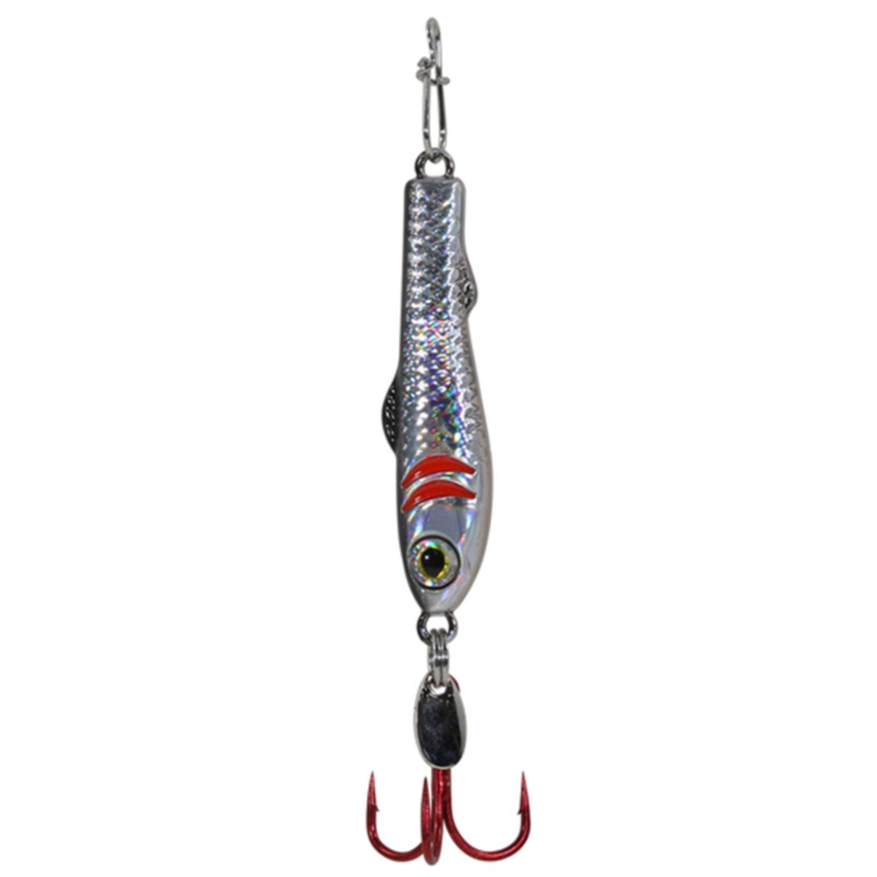 Clam Pinhead Pro Jigging Mino|1/16oz. (Size 14)|1/32oz. (Size 16)|1/4oz. (Size 8)|1/8oz. (Size 10)|Silver Holo|Gold Holo|Gold/Red Holo|Perch Holo|Firetiger Glow|Chartreuse/Lime Glow|Chartreuse/Orange Glow|Rainbow Glow|Red Glow|Wonderbread Glow|Chartreuse