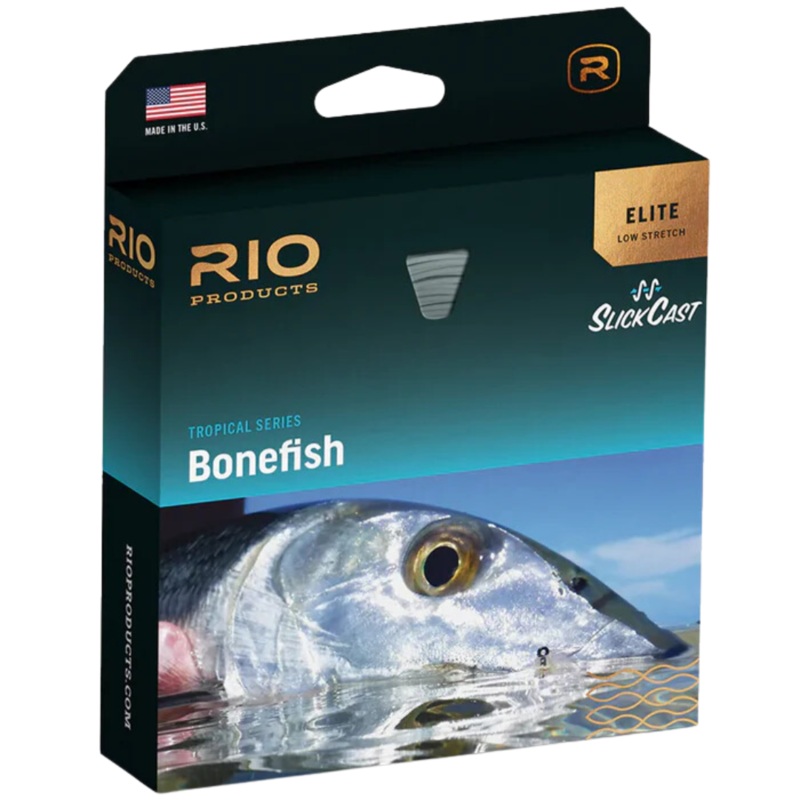 Rio Elite Bonefish Fly Line|WF8F|WF9F|Sand/Orange/Blue|Yellow/Black/Aqua|Floating