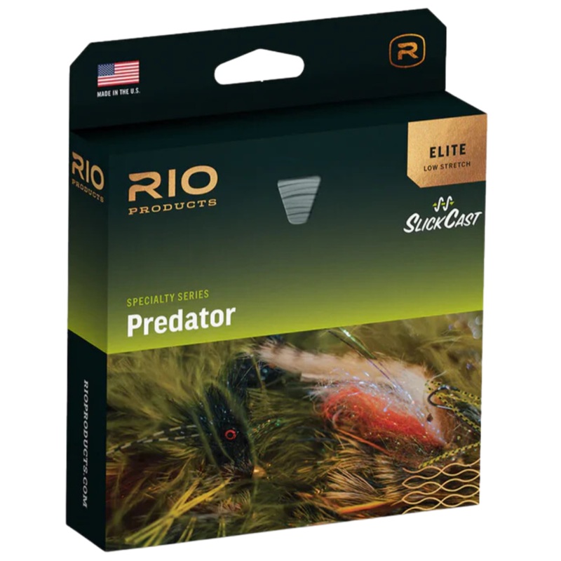 Rio Elite Predator Fly Line|WF6|WF7|WF8|WF9|WF10|WF11|Float – Olive/Yellow/Beige|Float/Hover/Intermediate – Gray/Camo/Yellow/Beige|Float/Intermediate/S3 – Black/Gray/Yellow/Beige|Float/S5/S7 – Black/Yellow/Beige