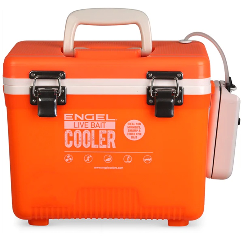 Engel Bait Coolers|7.5 QT|13 QT|19 QT|30 QT|Gray|Orange|White