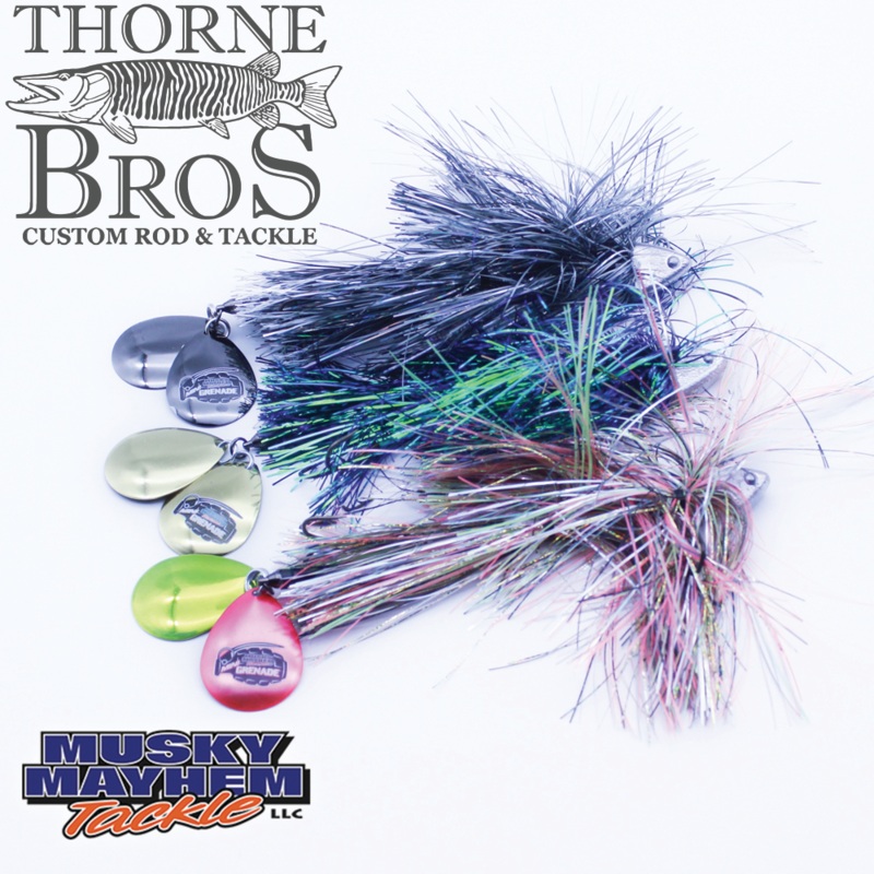 Musky Mayhem Mini Grenade|TB Custom Atomic Flame|TB Custom Black Orange|TB Custom Blue Crappie|TB Custom Lemon Tail|Black Nickel|Sucker|Crappie|Pink Cisco|Ghost|Sapphire