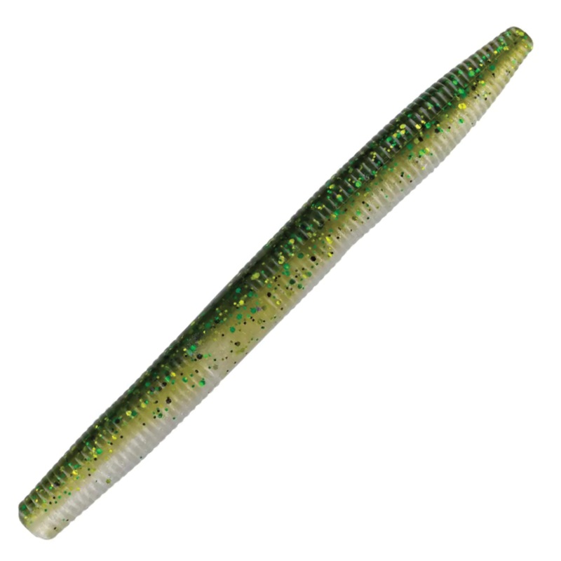 Big Bite 5 Fat Stick Worm|Baby Bass|Green Pumpkin Chartreuse|Green Pumpkin|Hematoma|Tilapia|Watermelon Red|5 Pack