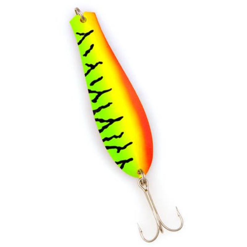 Yellowbird Dr. Spoon 3.75|Firetiger|Nickel|Gold|Copper|Nickel Blue|Five Of Diamonds|White Red Five of Diamonds|Red White Swirl|Hammered Nickel|Hammered Gold|Fluorescent Orange Hammered Copper|Copper – Red LazerSharp Hooks