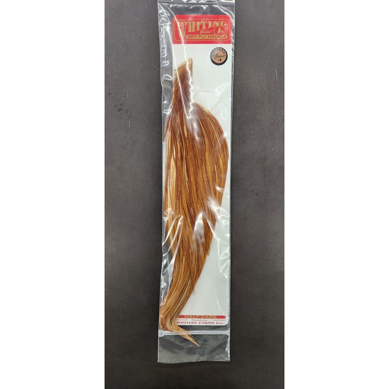 Whiting Rooster Bronze Half Dry Fly Cape