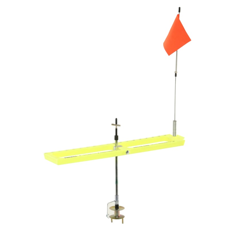 Frabill Tip-Up|Arctic Fire – Chartreuse|Arctic Fire – Orange|Classic Wood