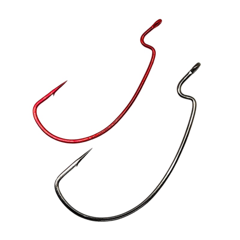 Gamakatsu EWG Worm Hooks|1/0|2/0|3/0|4/0|5/0|Red|Black