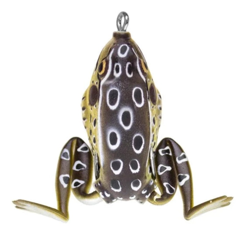 Lunkerhunt Pocket Frog|1.75″ (1/4oz.)|Croaker|Green Tea|Leopard Frog