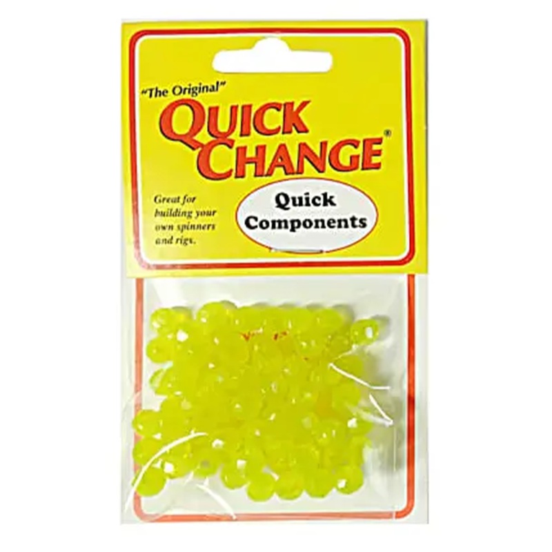 Quickchange 6mm Faceted Beads|75pk|Chartreuse|Red|Green|Blue|Purple|Orange