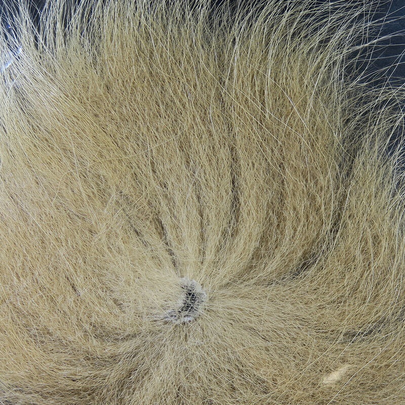 Hareline Arctic Fox Tail Hair|Tan|Black|Brown|White|Kingfisher Blue|Pink|Purple