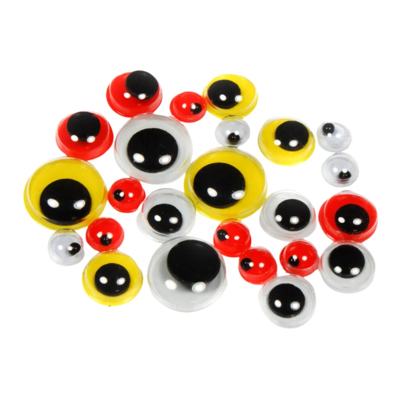 Wapsi Doll Eyes|4mm|7mm|10mm|Black/Orange|Black/Yellow|Black/White