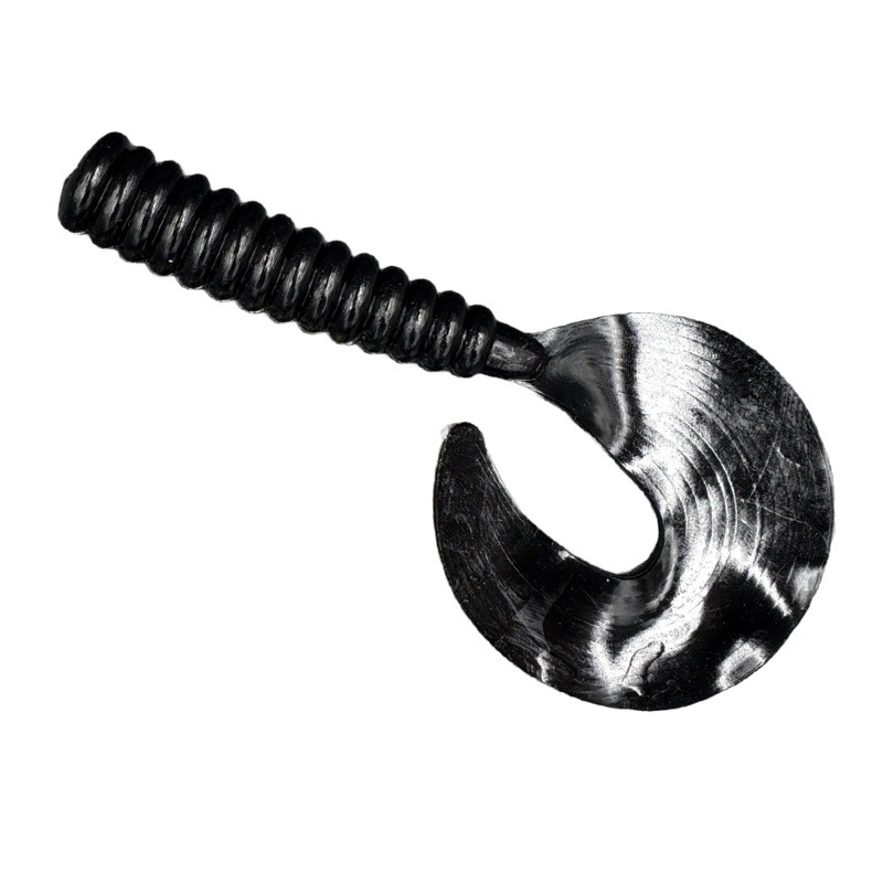 Drop Tine 7 Grubs|Black|Chartreuse|Gold|Green|Orange|Purple|Smoke|White