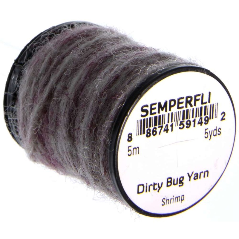 Semperfli Dirty Bug Yarn|Shrimp|Dirty Pale Olive|Caddis Brown|Caddis Pupa|Black|Mottled Olive|Grey Caddis|Hi Contrast Olive|Pale Olive