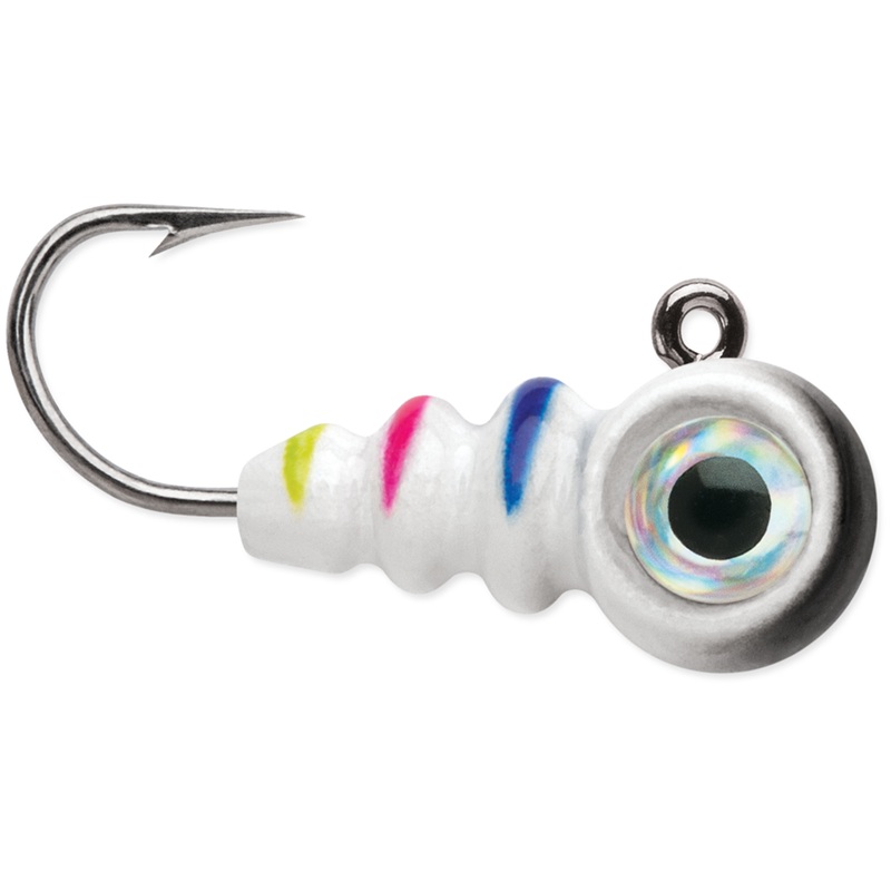 VMC Tungsten Larv Eye Jig|1/16oz.|1/32oz.|Glow Black Wonderbread|Glow Firetiger|Glow Hot Perch|Glow Juicy Lucy|Glow|Glow Chartreuse|Glow Red|Glow Tiger|Glow Metallic Red|Glow Metallic Rainbow|Green Orange Glow|Glow Purpledescent|Glow Parrot|Glow Yellow Pe