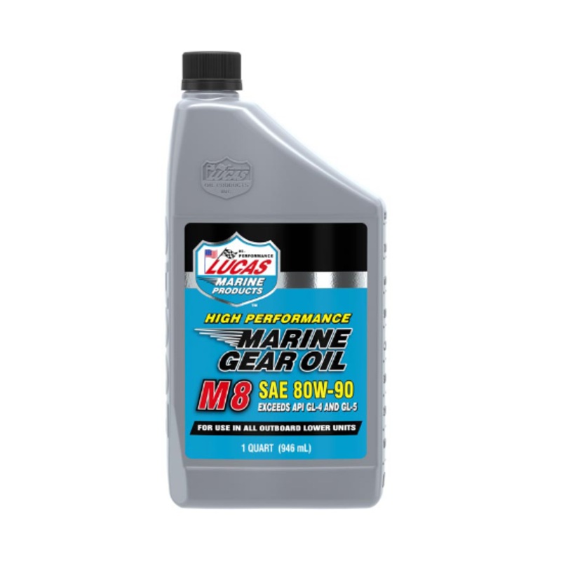 Lucas SAE 80W-90 M8 Marine Gear Oil QT 11153
