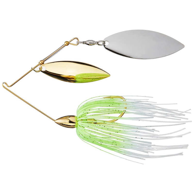 War Eagle Spinnerbait|3/8 oz.|1/2oz.|White Chartreuse|Gold Shiner|Spot Remover|White Silver|Mouse|Firecracker|PTD Chart|PTD White Chart