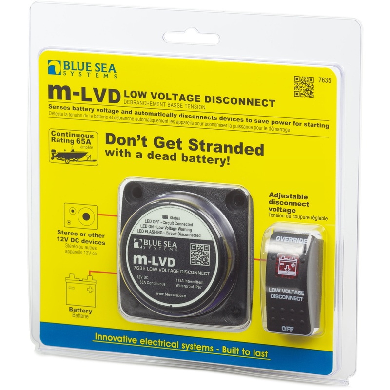 Blue Sea Systems m-LVD Low Voltage Disconnect 7635