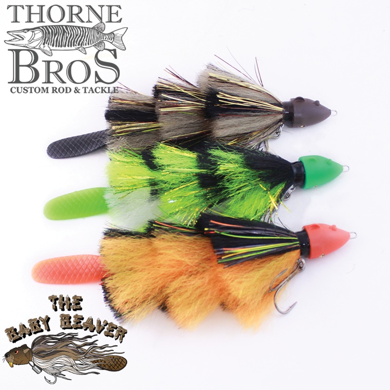 Baby Beaver Mini Beaver|TB Custom Black Flash|TB Custom Mother Of Pearl|Black|Black/Orange|Brown/White|Bumble Bee|CS Tullibeaver|Flowage Green|Grey Ghost|Walleye|White|Yoda|Demon Deacon|Firetiger|Jagermiester|Peanut Butter|TB Sucker|Grey|Yellow Head Black
