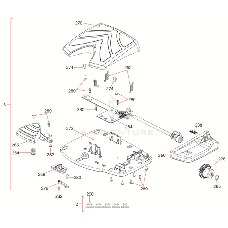Minn Kota FOOT PEDAL ASM, POWERDRIVE P/N: 2994728