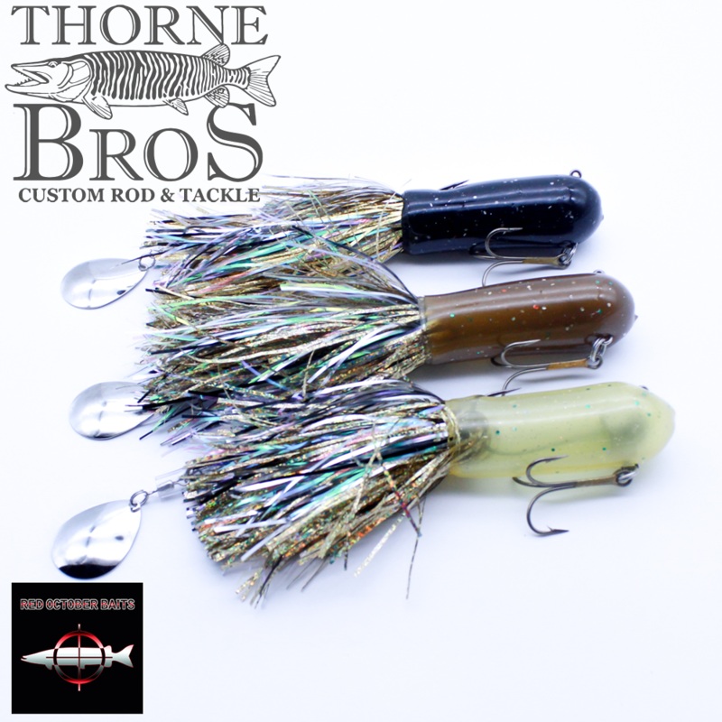 Red October BooTubes|Black|White|Walleye|Baby Musky|9″|11″