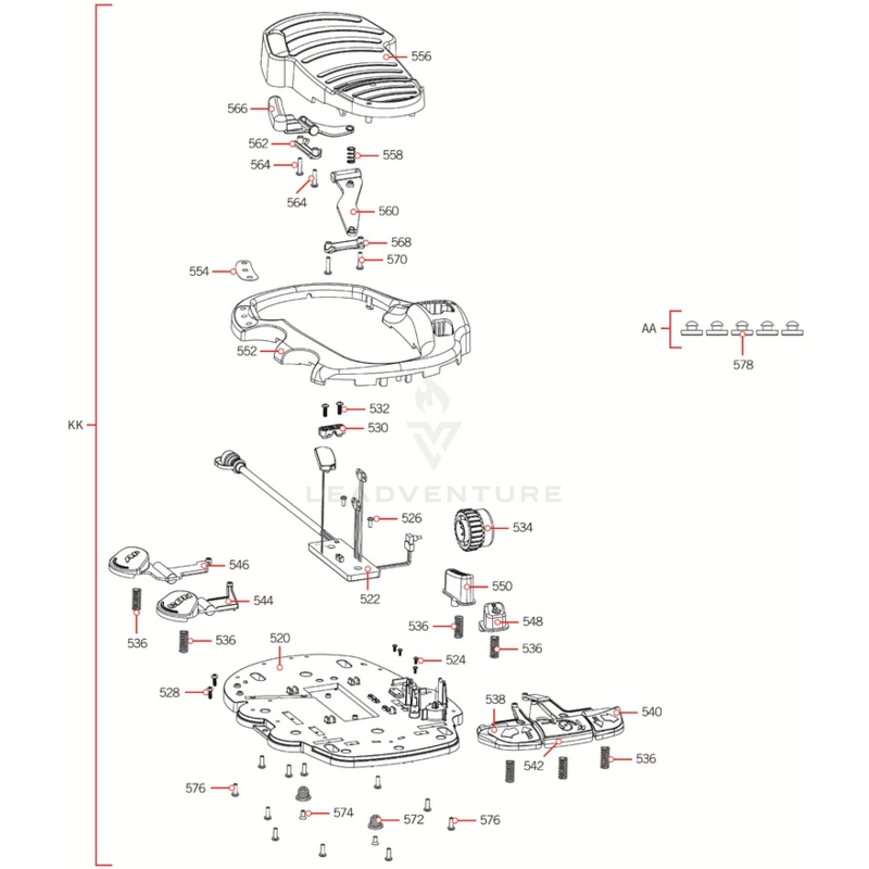 Minn Kota FOOT PEDAL ASM, ULTERRA(SUB) P/N: 2994741