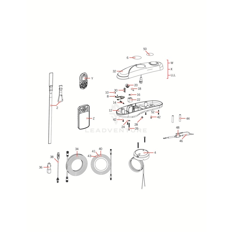 Minn Kota SCREW-#10-24,SHCS,SS, RIE 4606 P/N: 2203411