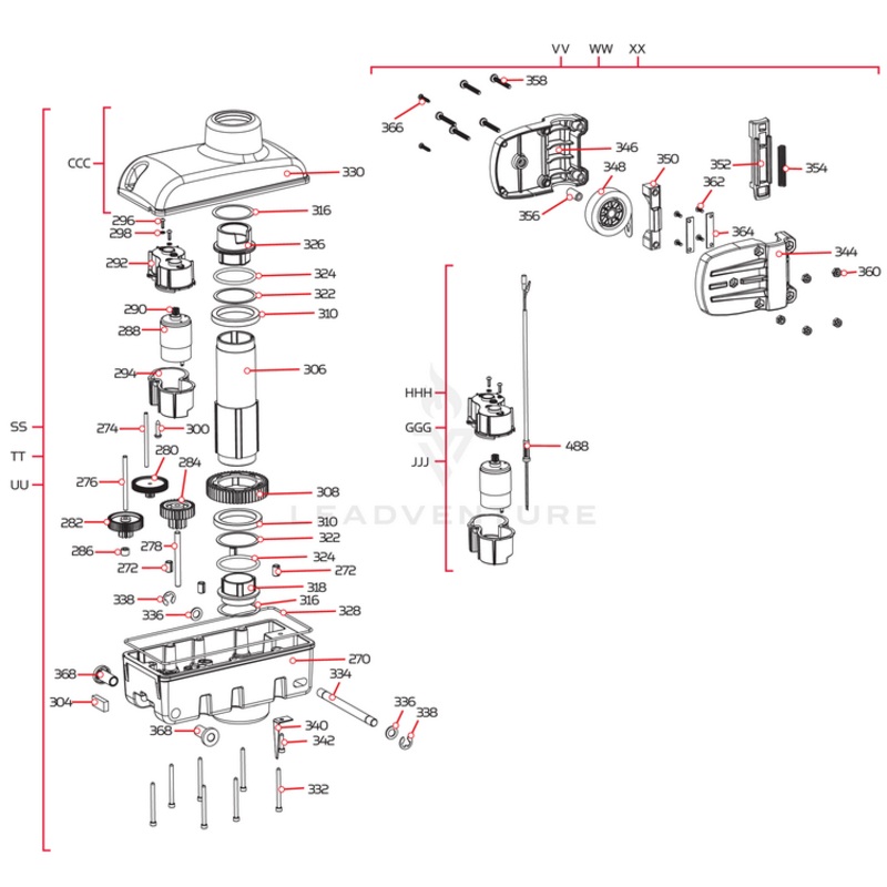 Minn Kota WASHER-THRUST, STEERING P/N: 2321704