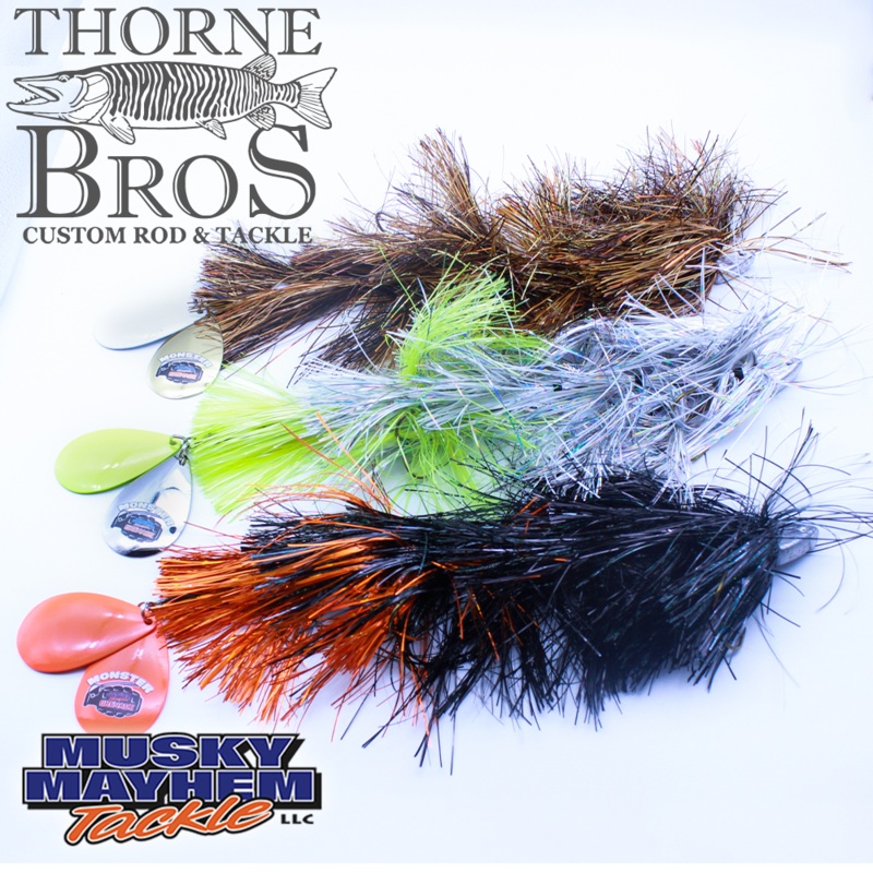 Musky Mayhem Monster Grenade|TB Custom Black Orange|TB Custom Blue Crappie|TB Custom Lemon Tail|Black Nickel|Sucker|Crappie|Ghost