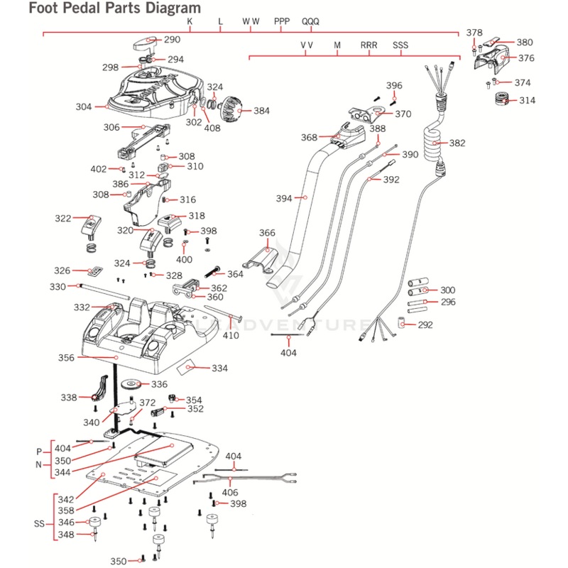 Minn Kota FT PDL w/BASE ASM 24V UTX(SUB) P/N: 2992151