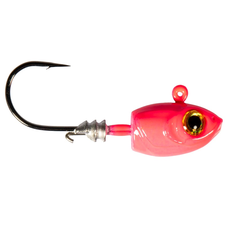 Z-Man Micro Shad Headz|1/16 oz.|1/32 oz.|1/8 oz.|Pink Glow|Black|Chartreuse|Glow