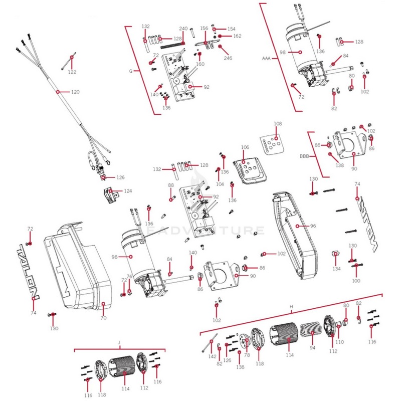 Minn Kota MOTOR ASM KIT, TALON BT P/N: 2887822