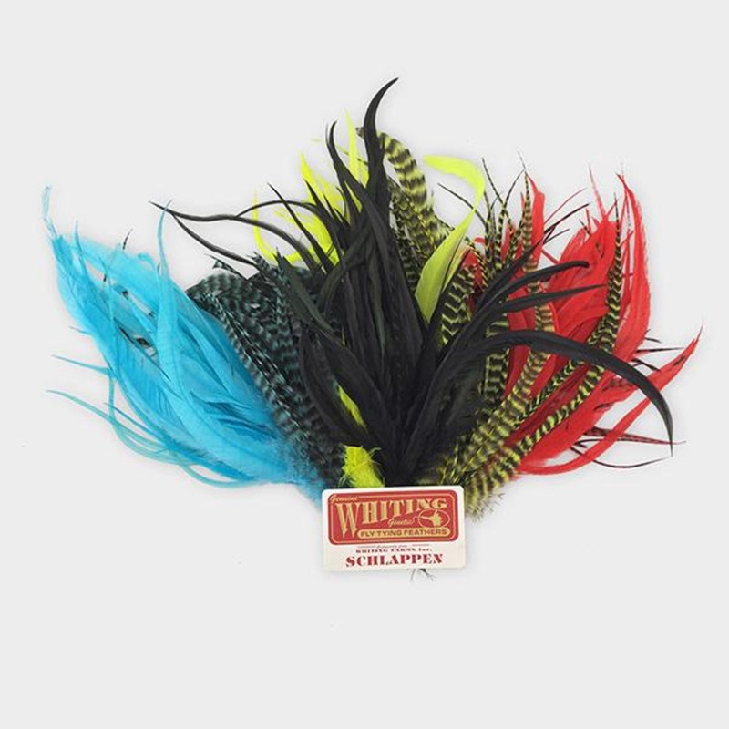 Whiting Schlappen 6-10 Bundle|White|Grizzly Olive|Grizzly Fl. Yellow Chart.|Grizzly Orange|Grizzly Red|Grizzly Pink|Grizzly Purple|Grizzly Yellow|Grizzly Kingfisher Blue|Grizzly Tan|Black|Tan|Olive|Yellow|Burnt Orange|Pink|Kingfisher Blue|Purple|Grizzly|F