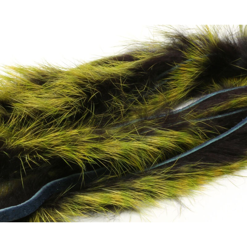 Hareline Barred Polychrome Rabbit Strips