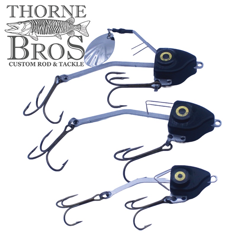 Barnestorm Baits X-Former|Small|Large|Large w/Blades|Black|White